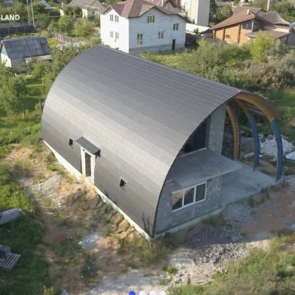 Монтаж круглой кровли в г.п.Мачулищи